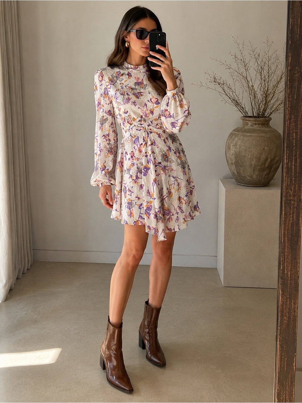 Steal✨ Retailing For Over $2k Zadig&Voltaire Floral Silk Blend Mini Dress S